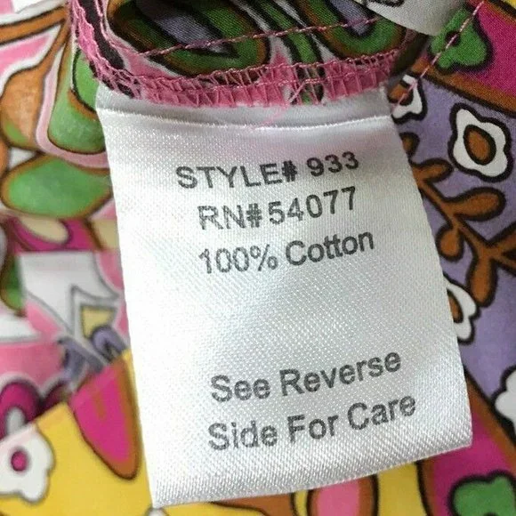 CAbi 4 Ashbury Colorful Floral Boho‎ Pleat mini Skirt Pockets Cotton Style #933 - Picture 4 of 6